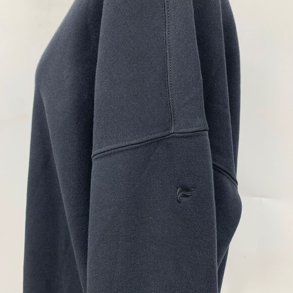 Fabletics Sweatshirt Womens M Medium Black Cozy Fleece Lined Cutout Sweater - Picture 6 of 14